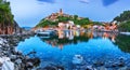 Vrbnik, Croatia - Beautiful village of Krk Island, Adriatic Sea landscape Royalty Free Stock Photo