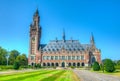 Vredespaleis, seat of the international court of justice, in the hague, netherlands Royalty Free Stock Photo