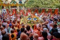 Vrindavan, 22 October 2016: Govardhan puja celebrated in Vrindavan, UP