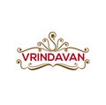 Vrindavan Sweets logo. Vrindavan is a Lord krishna`s childhood place