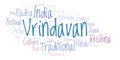 Vrindavan word cloud.