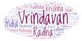 Vrindavan word cloud.