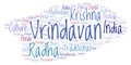 Vrindavan word cloud.