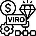 VRIO Framework Vector Icon Royalty Free Stock Photo