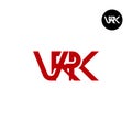 VRK Logo Letter Monogram Design Royalty Free Stock Photo