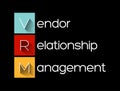 VRM - Vendor Relationship Management acronym