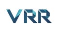 Vrr Text Logo, Virtual Reality Technology, vector design Generative AI Royalty Free Stock Photo