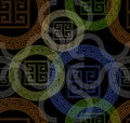 Baroque colored with greek design pattern Royalty Free Stock Photo