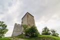 Vrsac fortress in Serbia. Landmark architecture on Vojvodina district