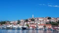 Vrsar harbour on the Adriatic sea in Istria, Croatia Royalty Free Stock Photo