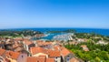 Vrsar - A view on the port from above Royalty Free Stock Photo