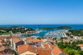 Vrsar - A view on the port from above Royalty Free Stock Photo