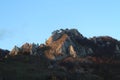 Vrsatske bradla mountain above Vrsatske Podhradie village, Slovakia