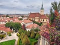 Vrtba gardens, Prague. View from above. Royalty Free Stock Photo