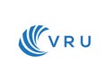 VRU letter logo design on white background. VRU creative circle letter logo concept. VRU letter design Royalty Free Stock Photo