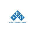 VRU letter logo design on white background. VRU creative initials letter logo concept. VRU letter design.VRU letter logo design on Royalty Free Stock Photo