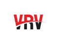 VRV Letter Initial Logo Design Vector Illustration