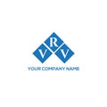 VRV letter logo design on white background. VRV creative initials letter logo concept. VRV letter design