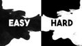 VS ink drop easy hard