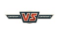VS Logo. Versus Board of rivals.