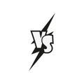Vs symbol icon isolate on white background