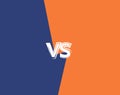 Vs template. Versus blank. Vector color design