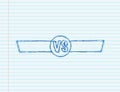 VS Versus Blue and red comic design. Battle banner match, vs letters competition confrontation. Vector stock Royalty Free Stock Photo