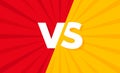 VS. Versus letter logo. Battle vs match, game