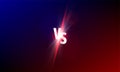 VS versus vector background. Sport fight competition VS light Royalty Free Stock Photo