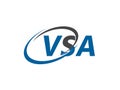 VSA letter creative modern elegant logo design Royalty Free Stock Photo