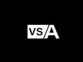VSA Logo and Graphics design vector art, Icons isolated on black background Royalty Free Stock Photo