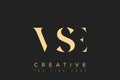 VSE abstract letter logo design Royalty Free Stock Photo