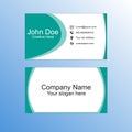 Creative head,Green Business card,Green professional visiting card for the Production and company