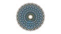 Blue Sophisticated I Mandala-Vsocfl-13 Royalty Free Stock Photo