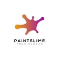 Paint Slime Simple Logo Design