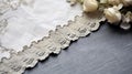 vtage grey scalloped border In