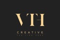 VTH abstract letter logo design Royalty Free Stock Photo