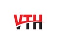 VTH Letter Initial Logo Design Vector Illustration Royalty Free Stock Photo