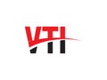 VTI Letter Initial Logo Design Vector Illustration