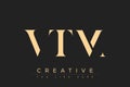 VTM abstract letter logo design Royalty Free Stock Photo