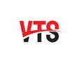 VTS Letter Initial Logo Design Vector Illustration Royalty Free Stock Photo