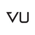 vu initial letter vector logo icon