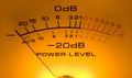 Vu Meter, the DB power Royalty Free Stock Photo