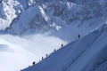 Vue From The Aiguille Du Midi Royalty Free Stock Photo