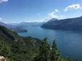 Vue from lake Bourget French Alps Royalty Free Stock Photo