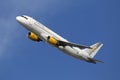 Vueling Airbus A320 airplane Barcelona Airport Royalty Free Stock Photo