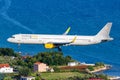 Vueling Airbus A321 airplane at Split Airport in Croatia