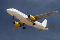 Vueling Airbus A320 from below Royalty Free Stock Photo