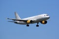 Vueling Airbus during landing Royalty Free Stock Photo