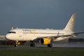 Vueling Aircraft doing taxi on airport Royalty Free Stock Photo